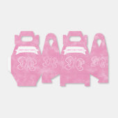 バタフライスケッチカスタムピンクウォーターカラー フェイバーボックス (折り畳みなし)