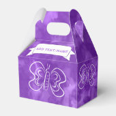 バタフライスケッチカスタム紫色の水色 フェイバーボックス (裏面サイド)