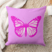 バタフライスケッチ、オーキッドピンク クッション (ブランケット)