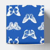 バタフライスケッチ、コバルトブルーとホワイト フェイバーボックス (上部)