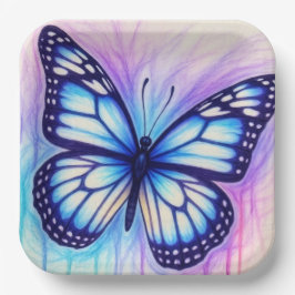 バタフライスケッチ ペーパープレート