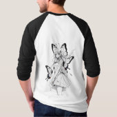 バタフライスケッチ Tシャツ (裏面)