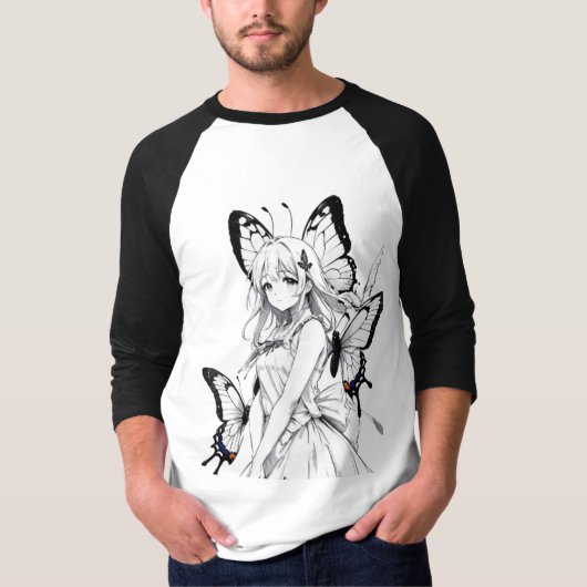 バタフライスケッチ Tシャツ (正面)