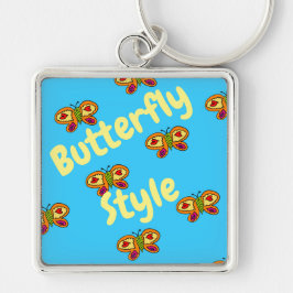 バタフライスタイルキーチェーン キーホルダー