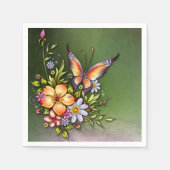 バタフライスタンダードカクテルナプキンス スタンダードカクテルナプキン (正面)