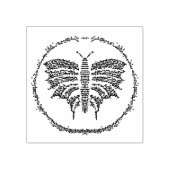 バタフライスタンプ2x2 ラバースタンプ (インプリント)