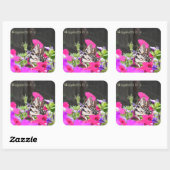 バタフライスティッカー スクエアシール (シート)