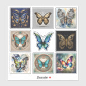 バタフライステッカーコレクション シール (シート)