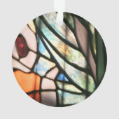 バタフライステンドグラスプリント オーナメント (裏面)