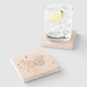 バタフライストーンコースター ストーンコースター (横)