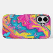 バタフライスワールTye-Dye大理石の電話ケース Case-Mate iPhoneケース (裏面 (横))