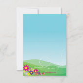 バタフライズフライト招待状 招待状 (裏面)