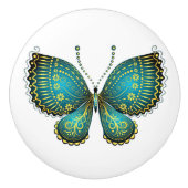 バタフライセラミックのノブとプル セラミックノブ (正面)