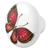 バタフライセラミックのノブとプル セラミックノブ (右)