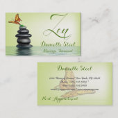 バタフライゼンセラピスト名刺 予約カード (正面/裏面)