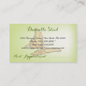 バタフライゼンセラピスト名刺 予約カード (裏面)