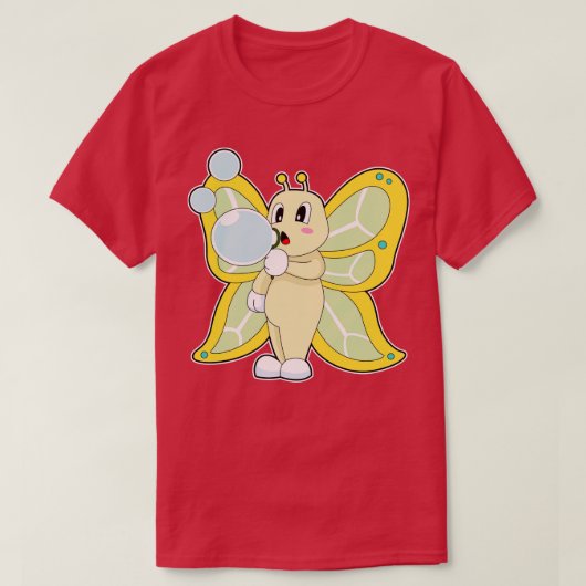 バタフライソープバブル Tシャツ (デザイン正面)