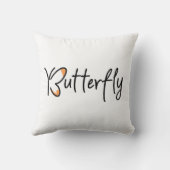 バタフライタイポグラフィ クッション (裏面)