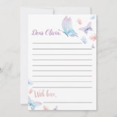 バタフライタイムカプセルノートメッセージカード サンキューカード (正面)