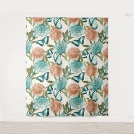 バタフライタペストリー毛布 タペストリー