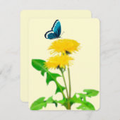 バタフライタンポポのノートカード ノートカード (正面/裏面)