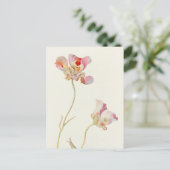 バタフライチューリップバイマーガレットアームストロング ポストカード (スタンド正面)