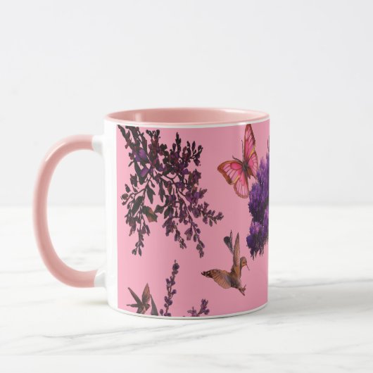 バタフライツリーマグ – ソフトフローラ美学 マグカップ (左)