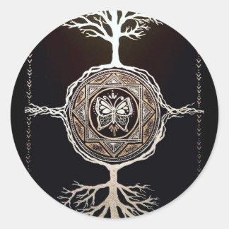 バタフライツリーマンダラ ラウンドシール