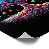 バタフライツリー自然 ポスター (角)