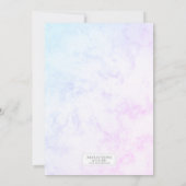 バタフライテーマガールズバースデーパーティー 招待状 (裏面)