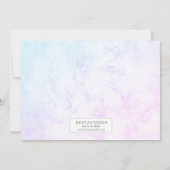 バタフライテーマガールズバースデーパーティー 招待状 (裏面)