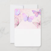 バタフライテーマサンキューカード サンキューカード (裏面)