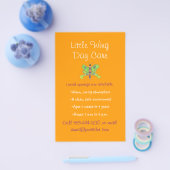 バタフライテーマチャイルド気にフライヤー チラシ (シングル)