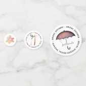 バタフライテーマブライダルシャワー コンフェッティ (正面)