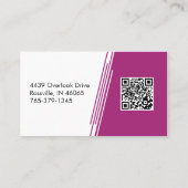 バタフライテーマプロフェッショナルモダンカラフル 名刺 (裏面)