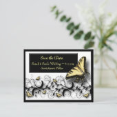 バタフライテーマ日付の保存 案内ポストカード (スタンド正面)