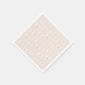 バタフライテーマ誕生日 スタンダードカクテルナプキン (角)