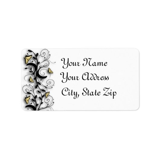 バタフライテーマ ラベル (正面)