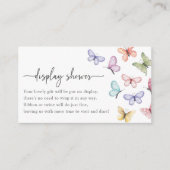 バタフライディスプレイシャワーカード エンクロージャーカード (正面)