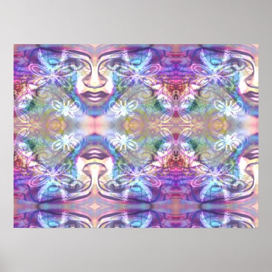 バタフライデイドリームアートプリント ポスター (正面)