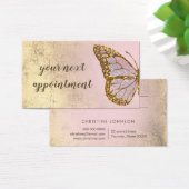 バタフライデザインアポイントメントカード (デスク)