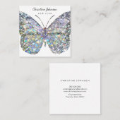 バタフライデザインスクエアビジネスカード スクエア名刺 (正面/裏面)