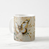 バタフライデザインマグ コーヒーマグカップ (正面左)