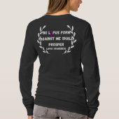 バタフライデザインルパス認識度Tシャツ Tシャツ (裏面)