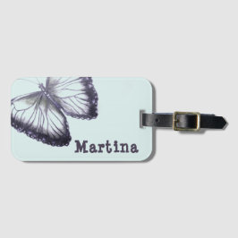 バタフライデザイン名前をカスタムする ラゲッジタグ