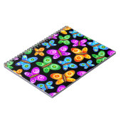 バタフライデザイン装飾 ノートブック (左側)