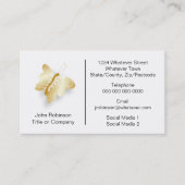 バタフライデザイン鱗翅目 名刺 (正面)