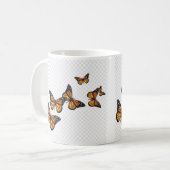 バタフライデザイン コーヒーマグカップ (正面左)