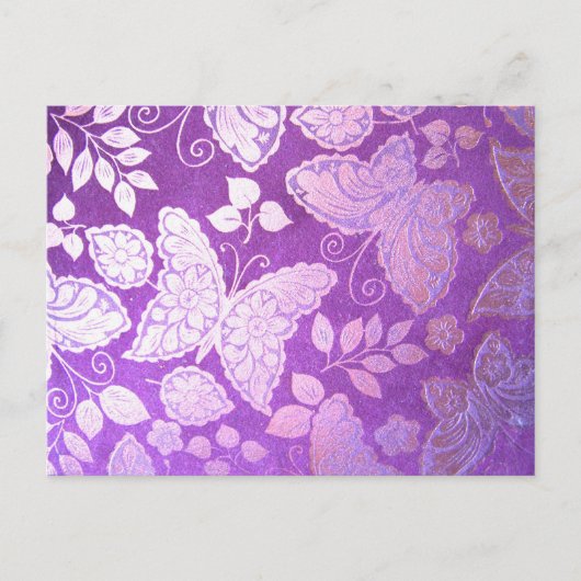 バタフライデザイン ポストカード (正面)