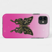 バタフライデザイン Case-Mate iPhoneケース (裏面(横))